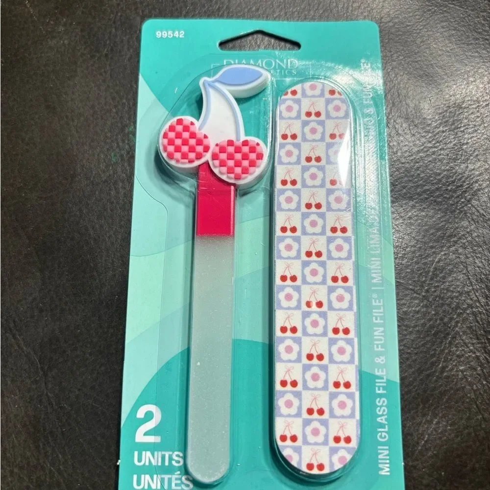 New Cherry Diamond Supply Co. Toenail Clipper & Mini Glass File Set